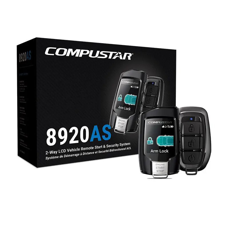 Compustar CS2WQ900-AS 2-Way LCD 3000-FT Max Range Remote Start + Security System