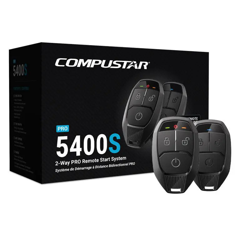 Compustar CSP5400-S 2-Way G18 LED & 1-Way G18 Remote Start System 3000ft Range