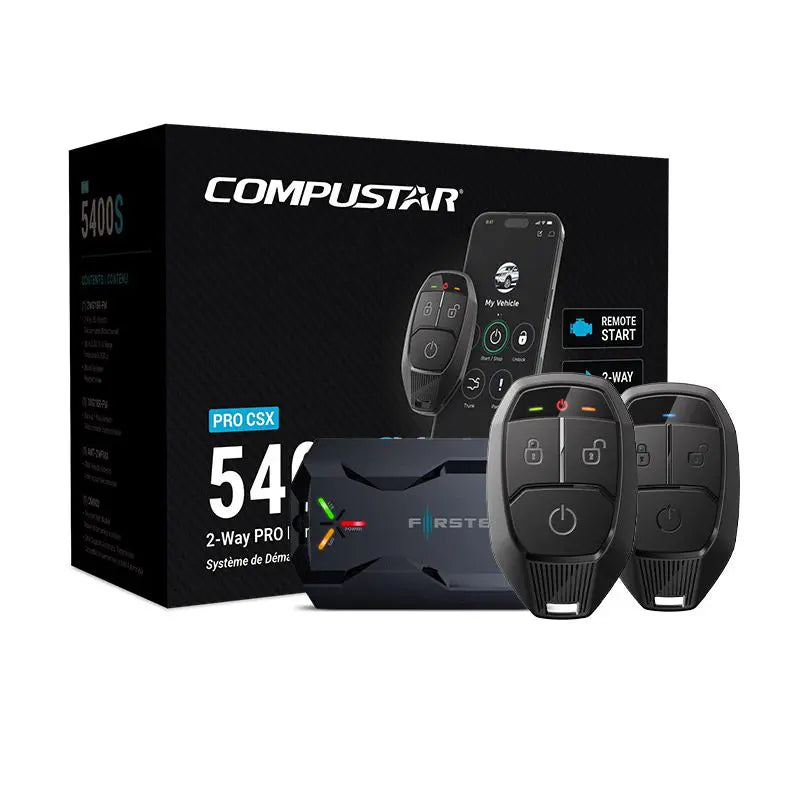 Compustar CSXP5400-S 2-Way G18 LED Remote Start + Drone Mobile DR-X2 LTE Module