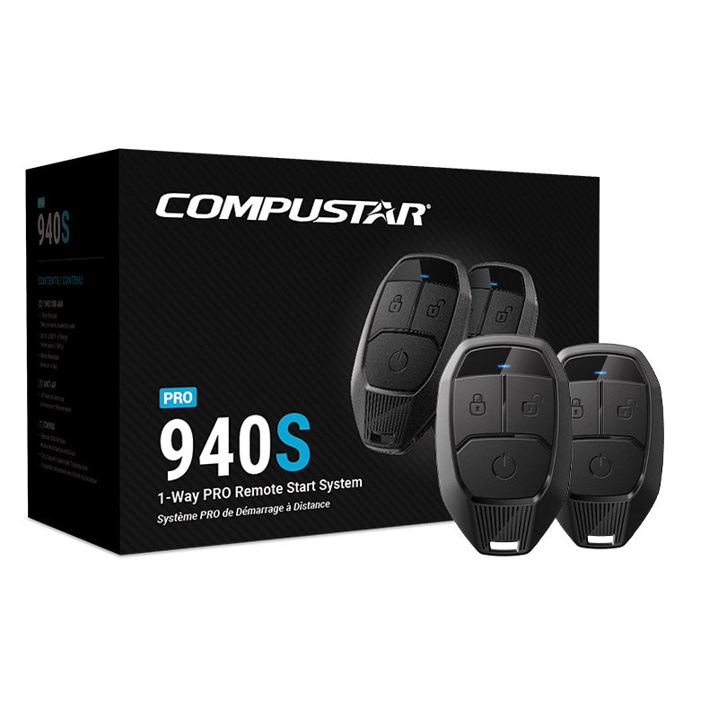 Compustar CSP940-S 1-Way LED G18 1500-ft Range Remote Start Keyless Entry System