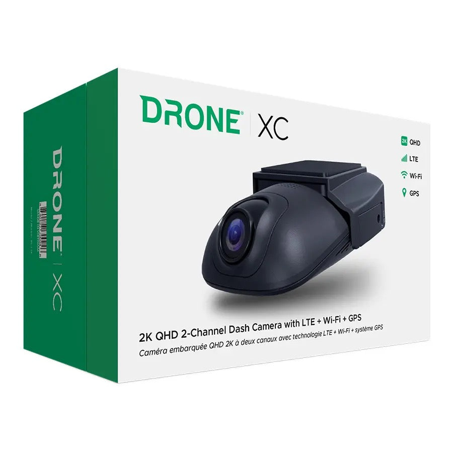 Firstech Drone XC-LTE Dash Camera with LTE + GPS + Wi-Fi 2K QHD 2-C Dash Cam