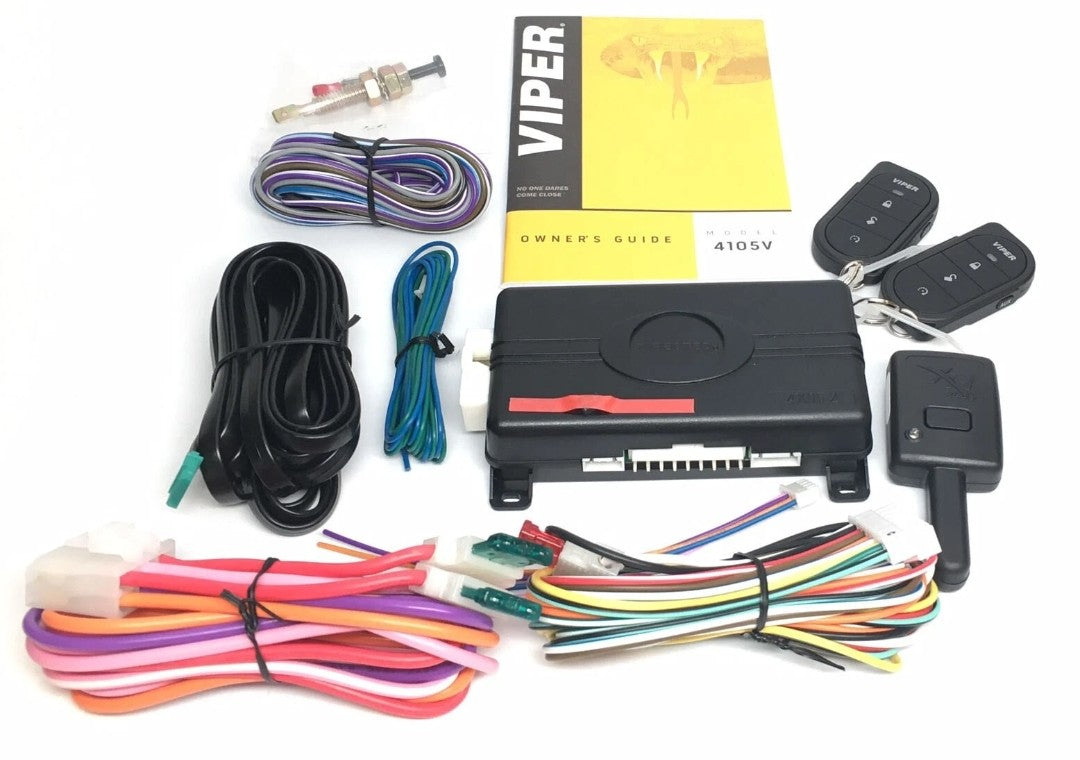 Viper 4105V 1-way Car Remote Start System TWO 4-Button Remotes 1/4 Mile Range