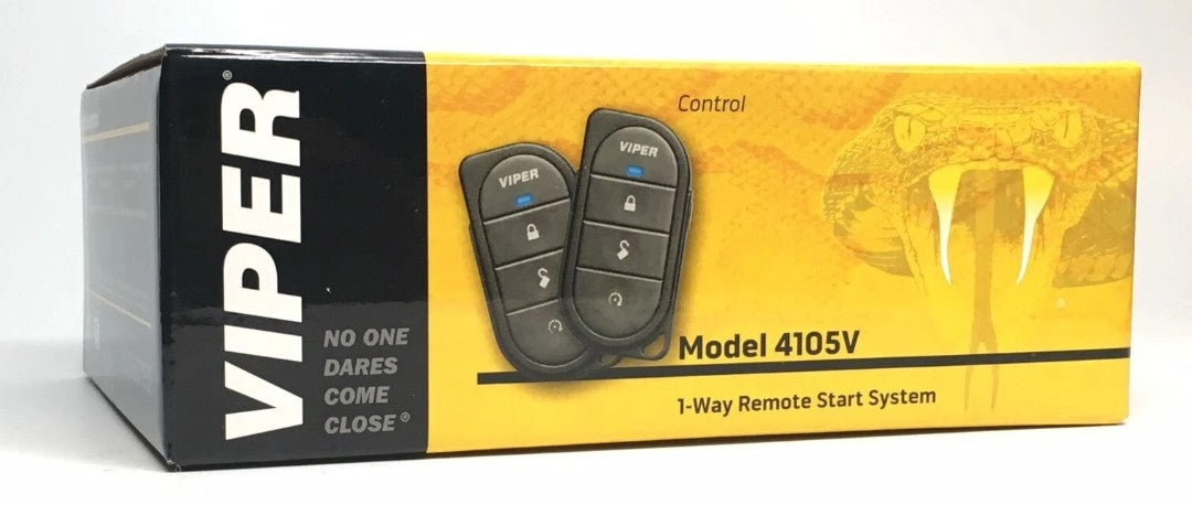 Viper 4105V 1-way Car Remote Start System TWO 4-Button Remotes 1/4 Mile Range