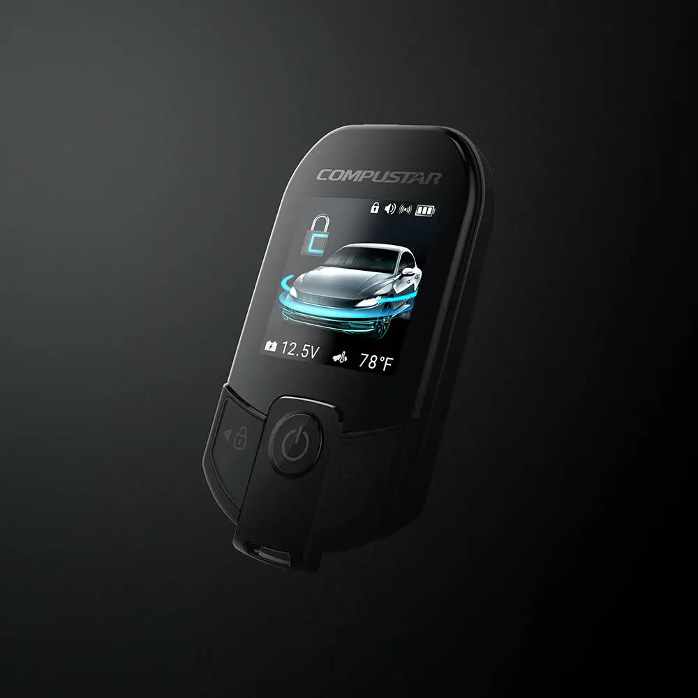 Compustar RFX-P2WT13-SF PRO 3B 2-Way Water-Resistant Color LCD, 3-Mile Range, DR-X1, Proximity Unlock