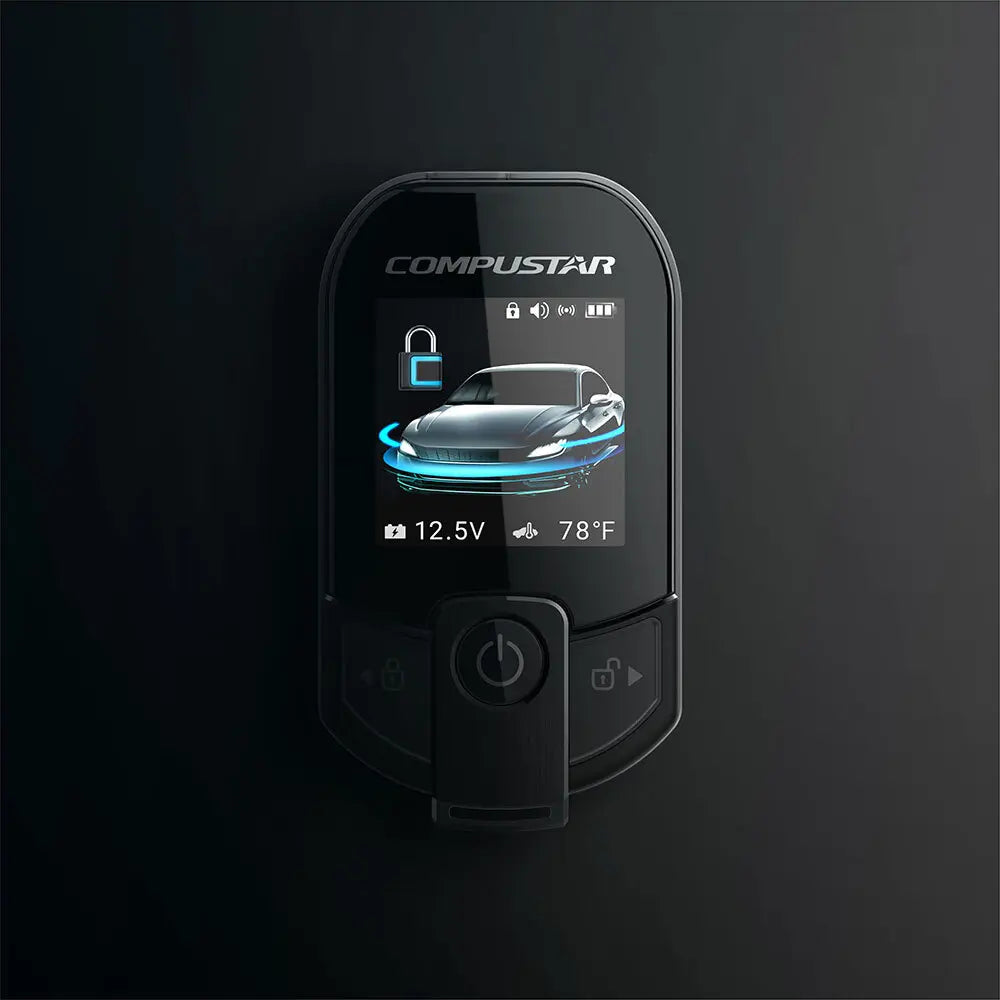 Compustar RFX-P2WT13-SF PRO 3B 2-Way Water-Resistant Color LCD, 3-Mile Range, DR-X1, Proximity Unlock