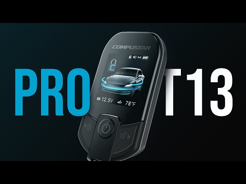 Compustar RFX-P2WT13-SF PRO 3B 2-Way Water-Resistant Color LCD, 3-Mile Range, DR-X1, Proximity Unlock